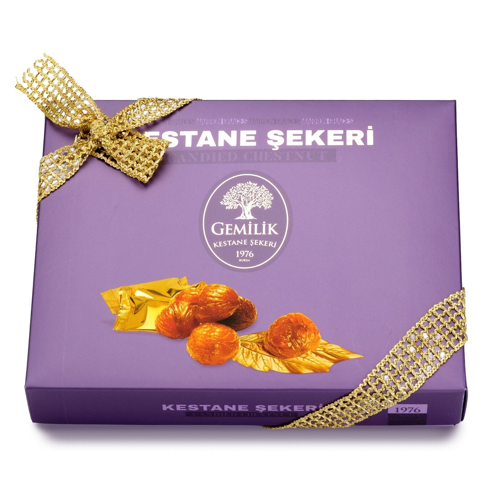 GEMİLİK KESTANE ŞEKERİ VARAKLI MOR KUTU PASTÖRİZE 180 g e