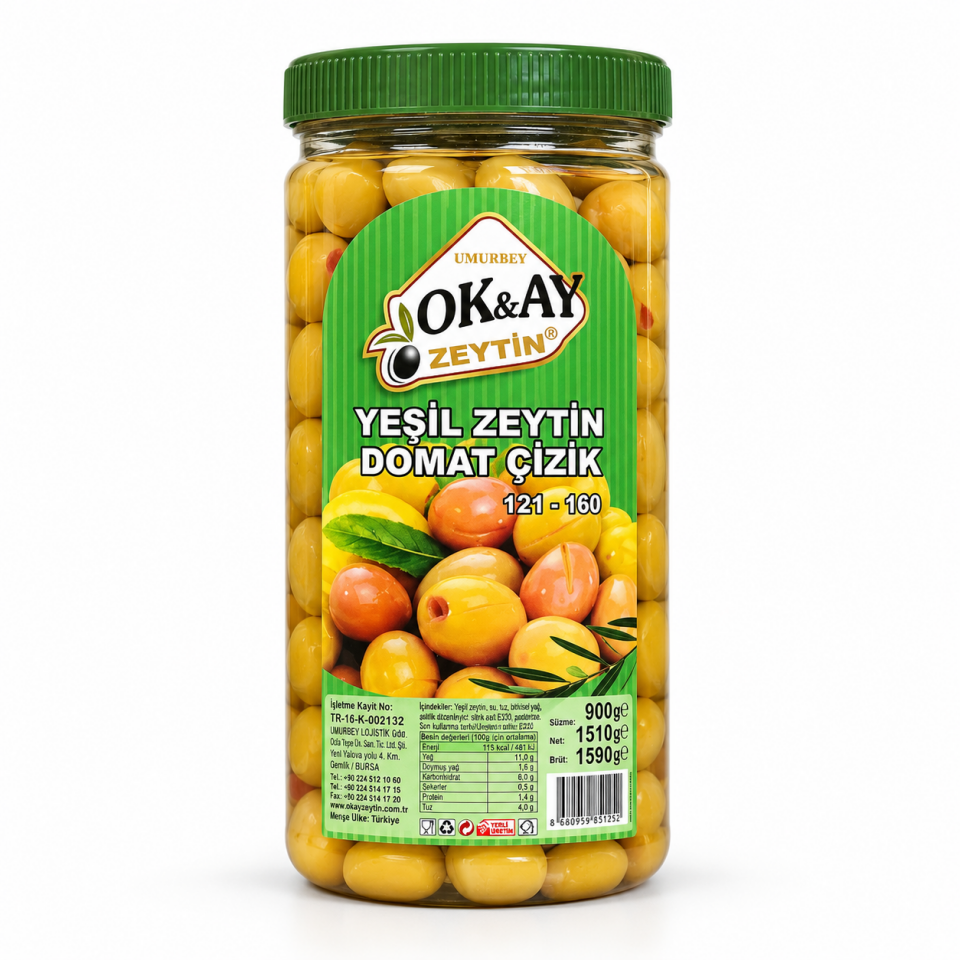 YEŞİL ZEYTİN DOMAT ÇİZİK 900 g