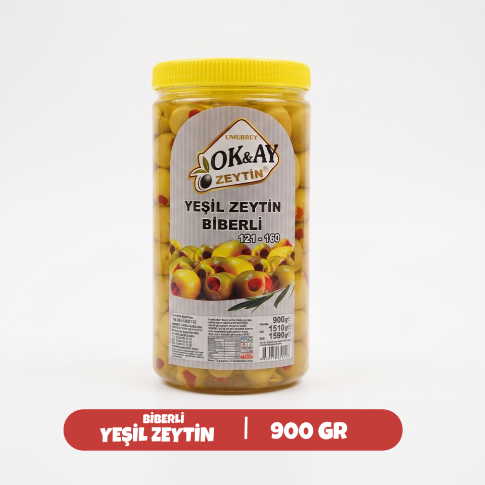 YEŞİL ZEYTİN BİBERLİ 1 kg