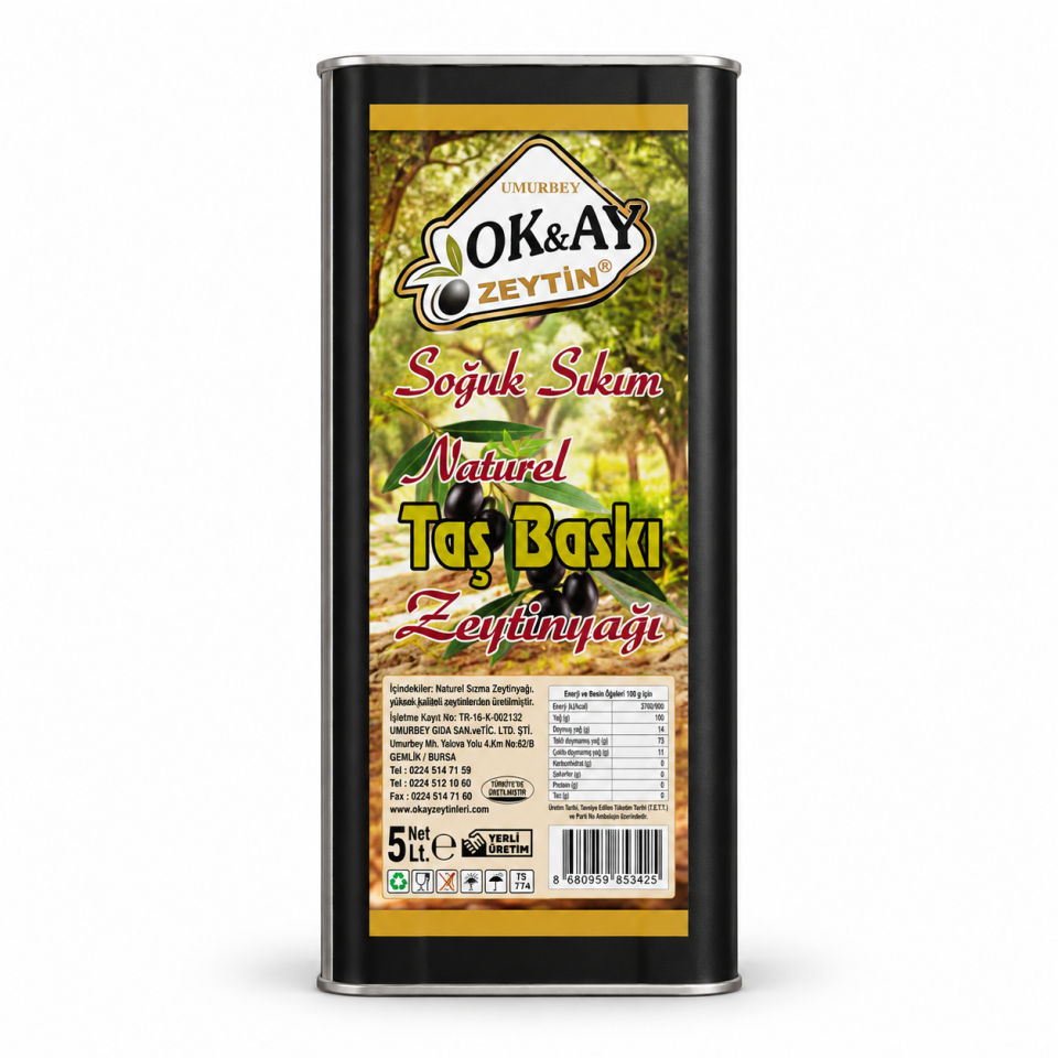 ZEYTİNYAĞI TAŞ BASKI 5 lt