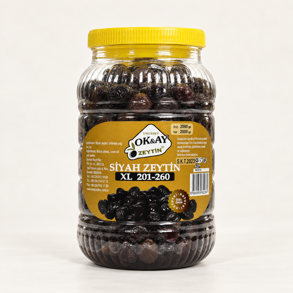SİYAH ZEYTİN PREMİUM XL 2kg